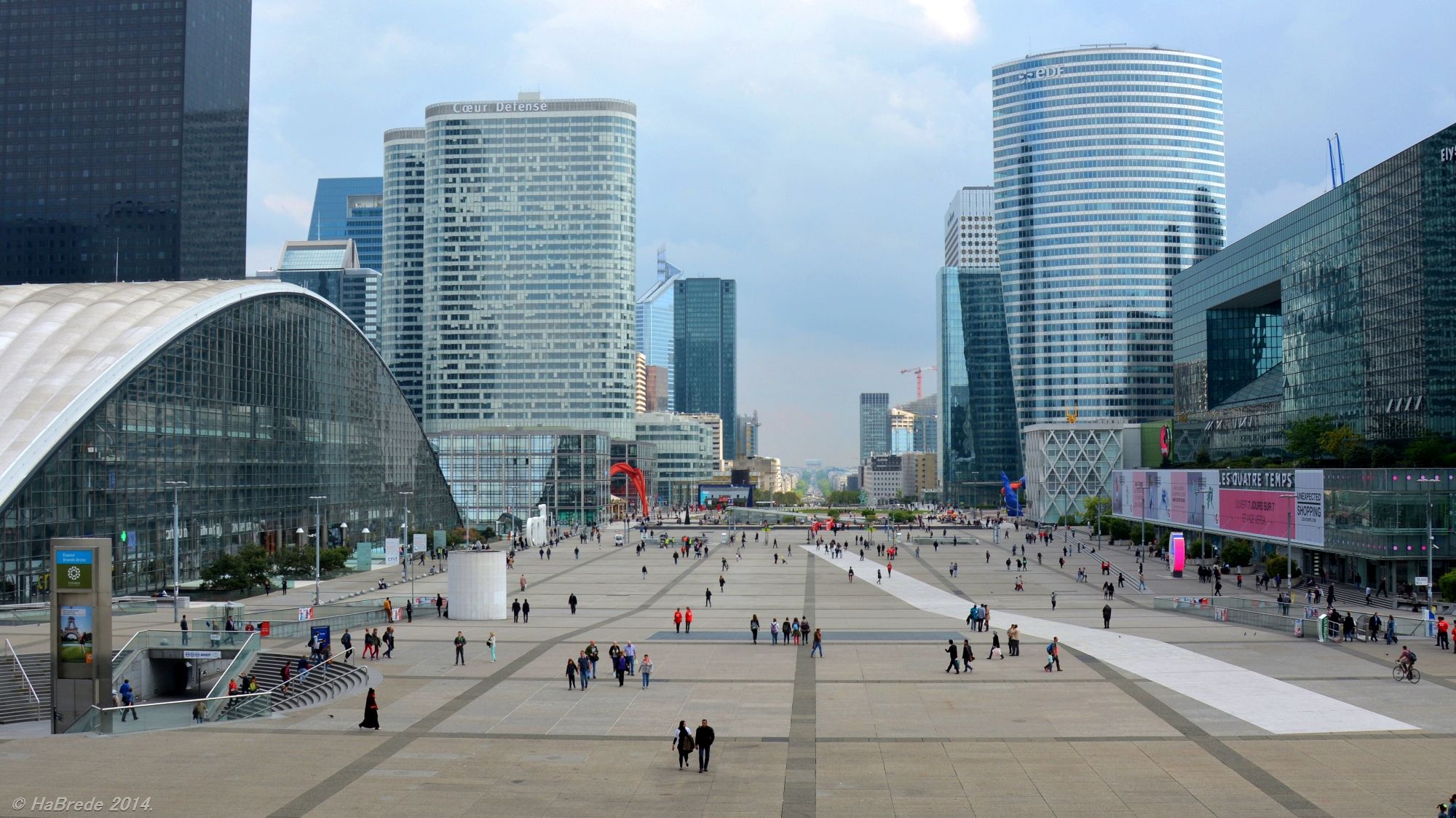 View from the La Défense, Paris, France