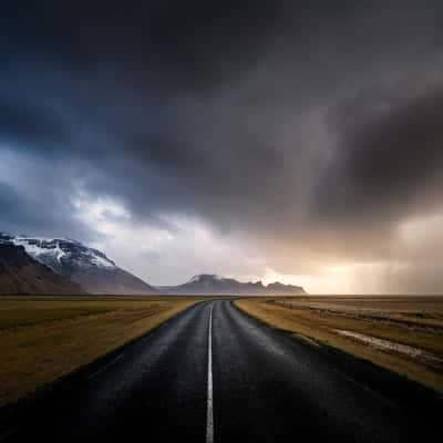 Road near Eyjafjallajökull, Iceland