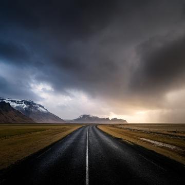 Road near Eyjafjallajökull, Iceland