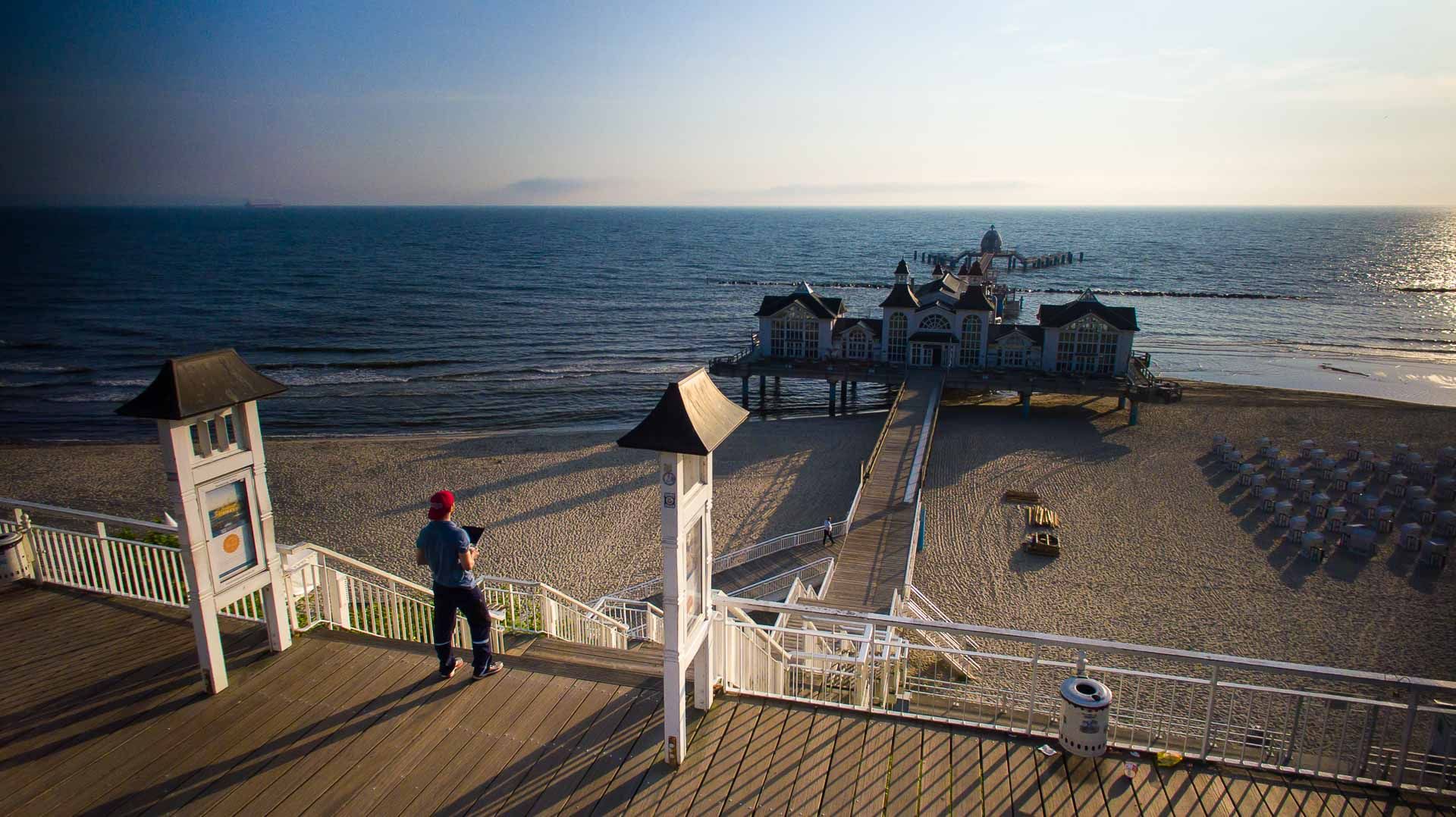 Sellin Pier View from above, Germany