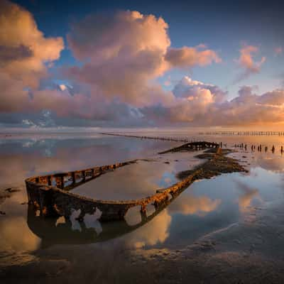 Shipwreck Wierum, Netherlands