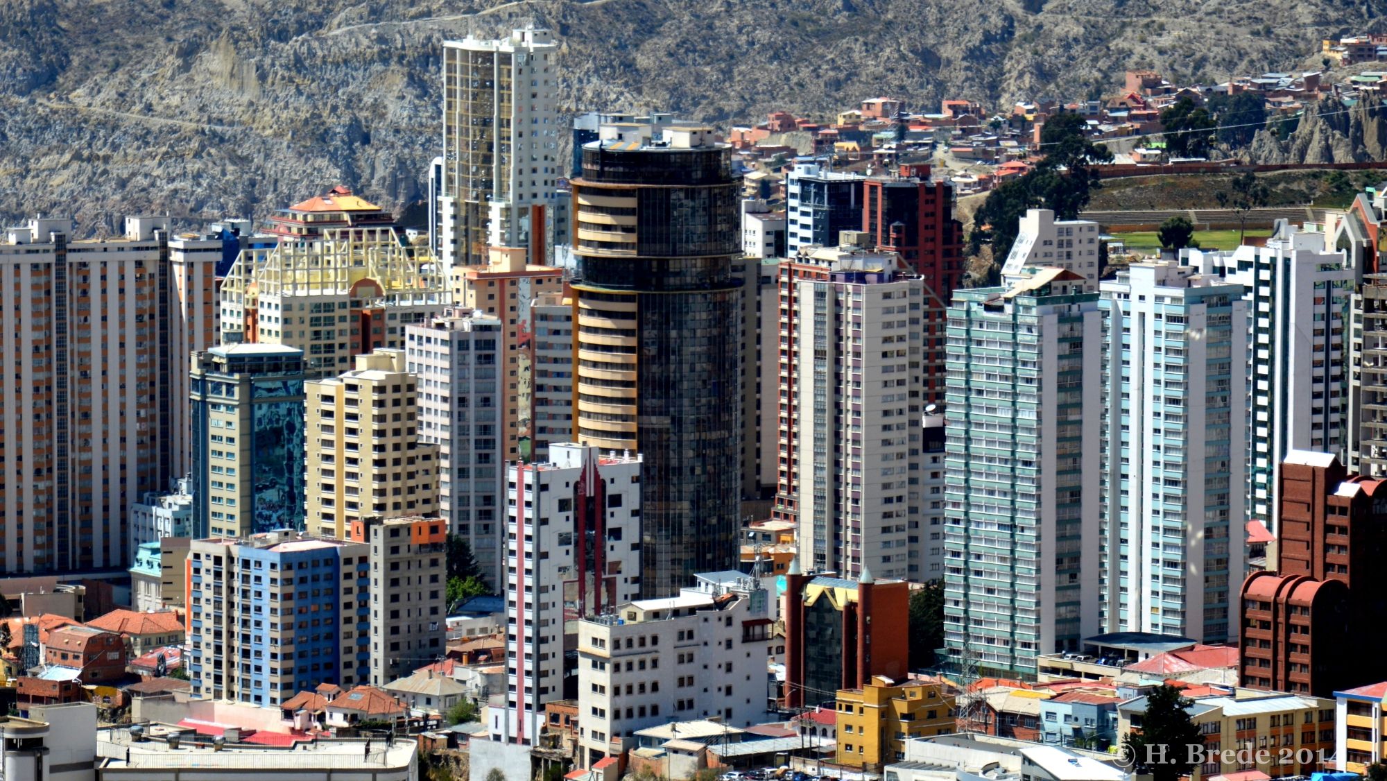 Skyscraper in La Paz, Bolivia