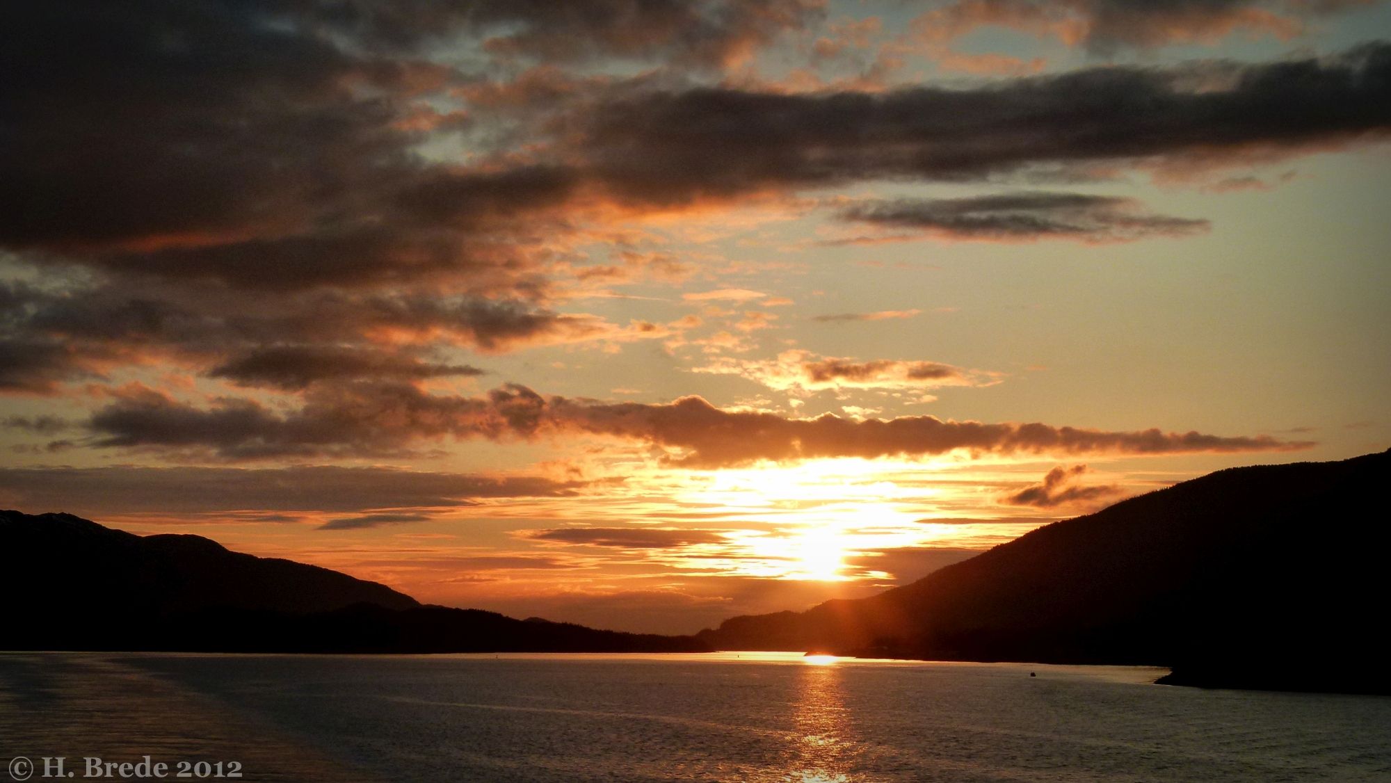 Sunset in Alaska, USA