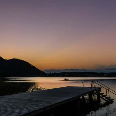 Klopeinersee - Sunset in austria, Austria