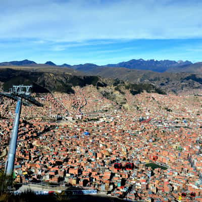 Take the funicular to La Paz, Bolivia