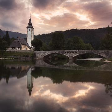 The church of Bohinj, Slovenia