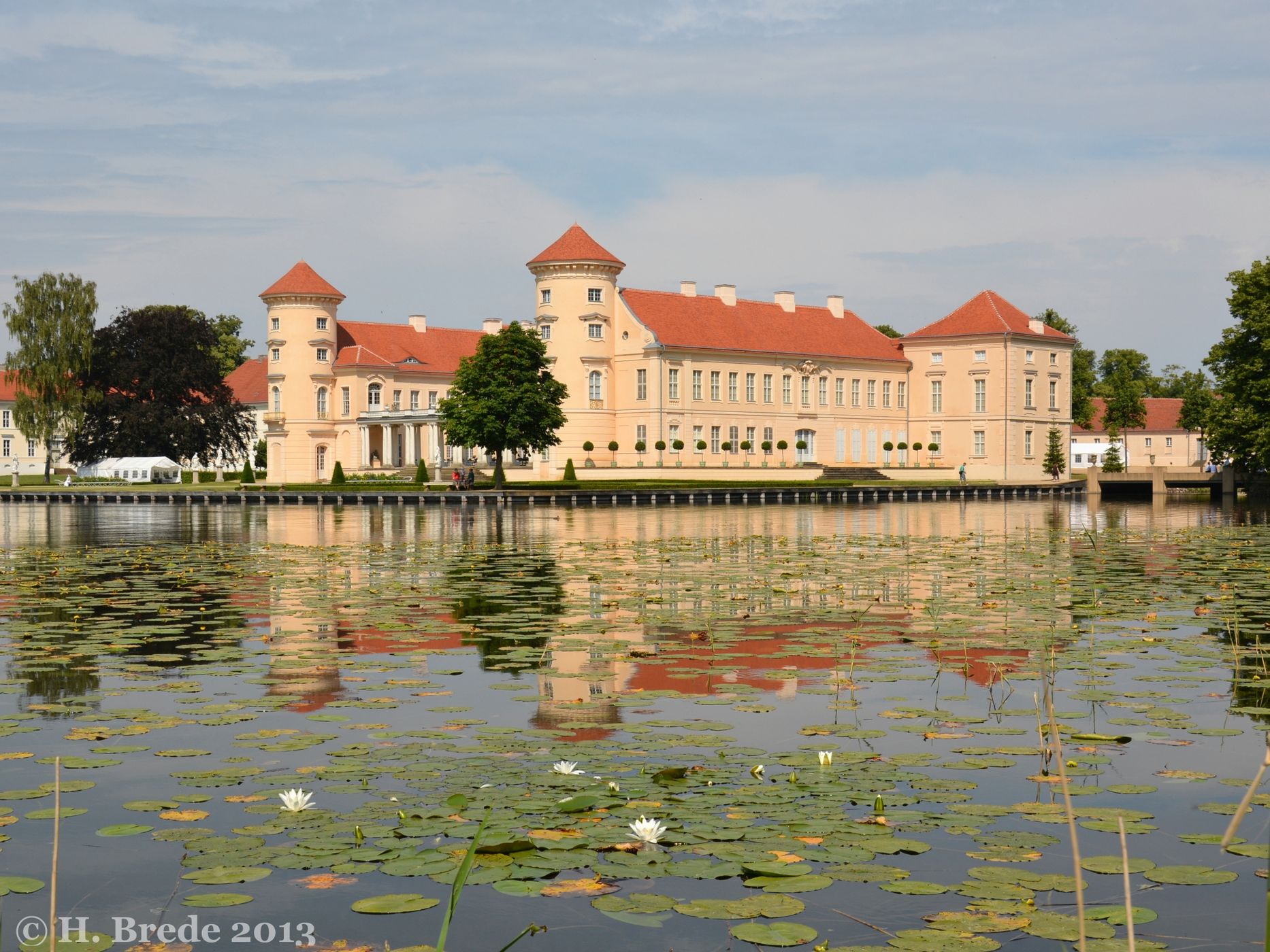 The classical view of castle Rheinsberg, Germany