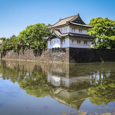 Corner Tower and Kikyo-mon Gate, Japan