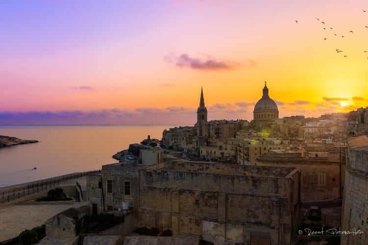 Valletta Skyline from St. Michael Bastion