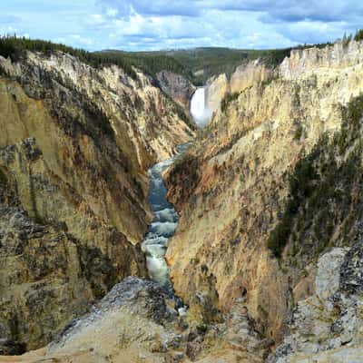 View from the Artist Point in the Yellowston National Park, USA