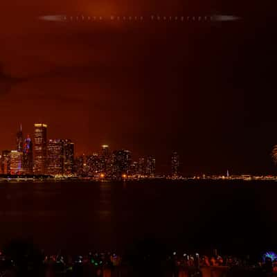 Adler Planetarium Skyline view, Chicago, USA