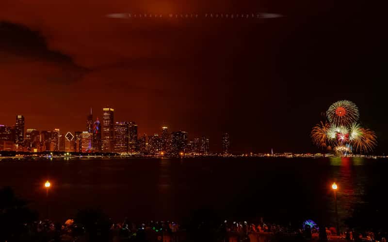 Skyline of Chicago from Adler Planetarium