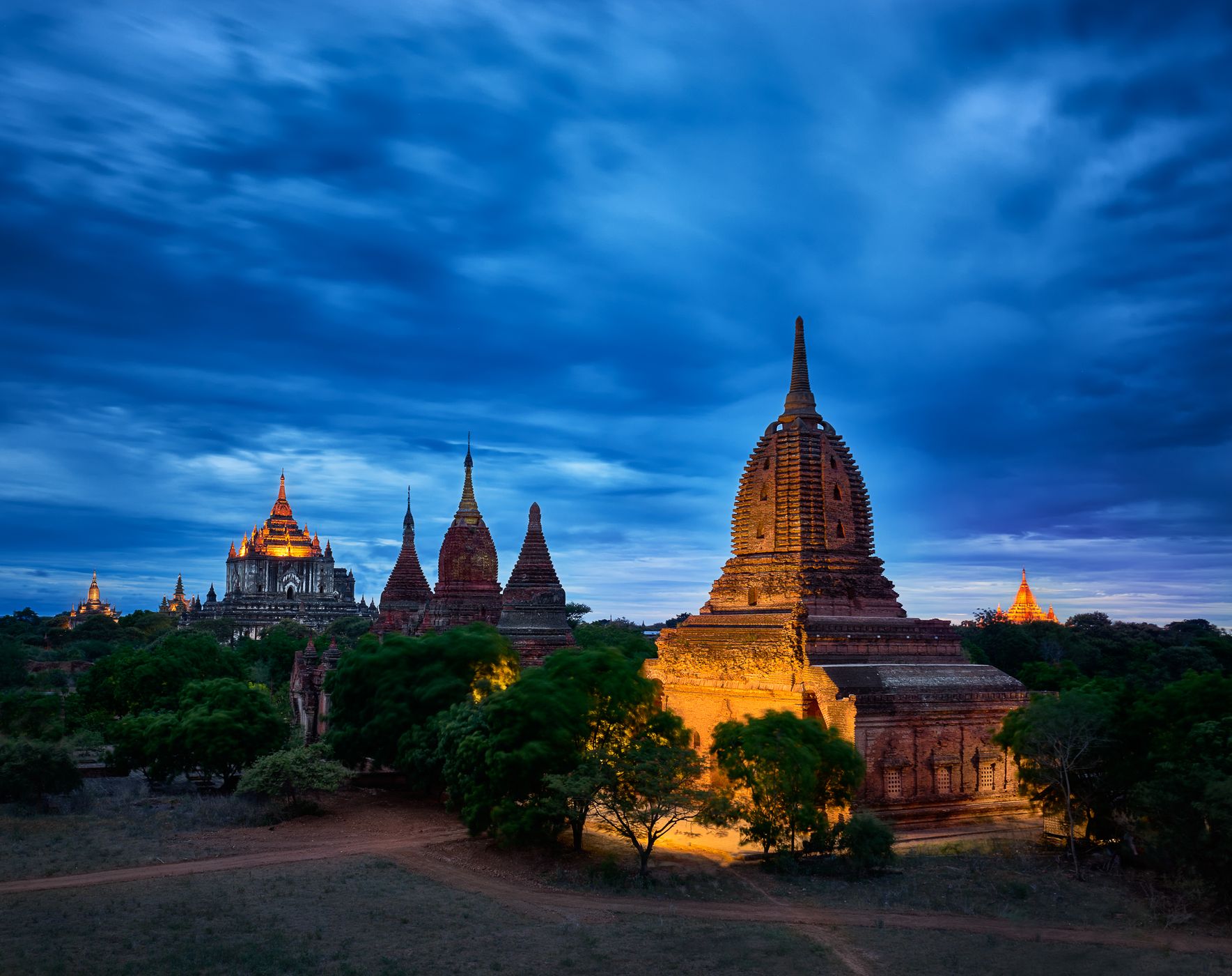 Bagan from Pyathada Temple, Myanmar