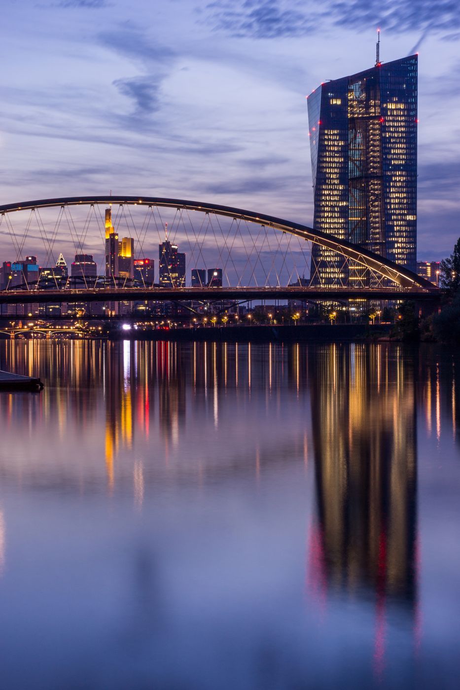 Osthafenbrücke, Frankfurt am Main, Germany