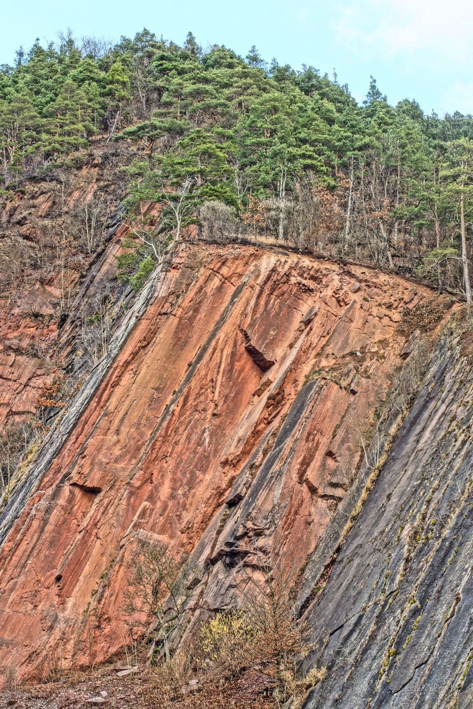 Bohlenwand bei Saalfeld, Germany