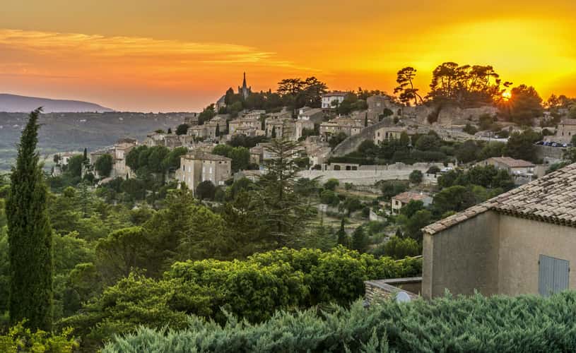 Bonnieux at Sunset
