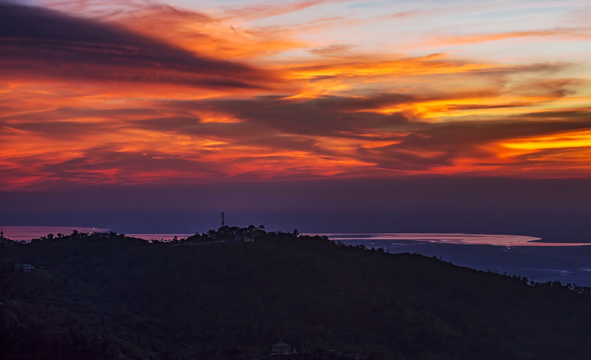 Burning sky, Myanmar