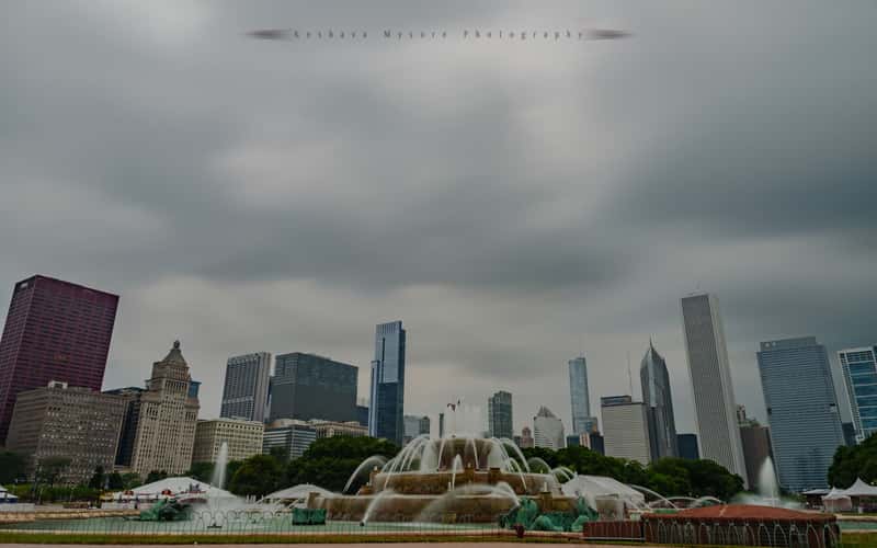Buckingham Fountain Skyline, Chicago