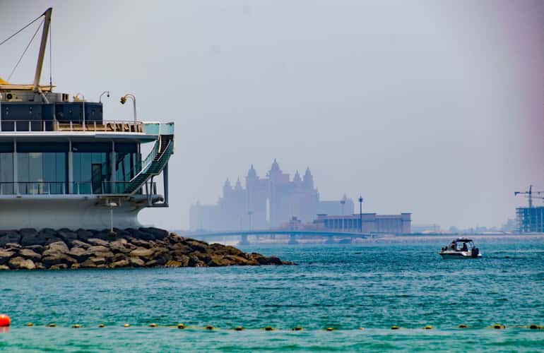 Burj al arab & Atlantis the palm in the dust