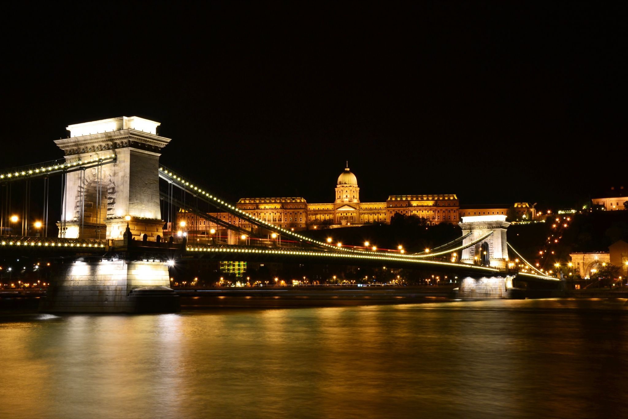 Buda Castle and Chain Bridge, Budapest, Hungary