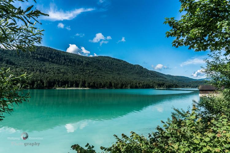 cristal clear Mountain lake in Bavaria