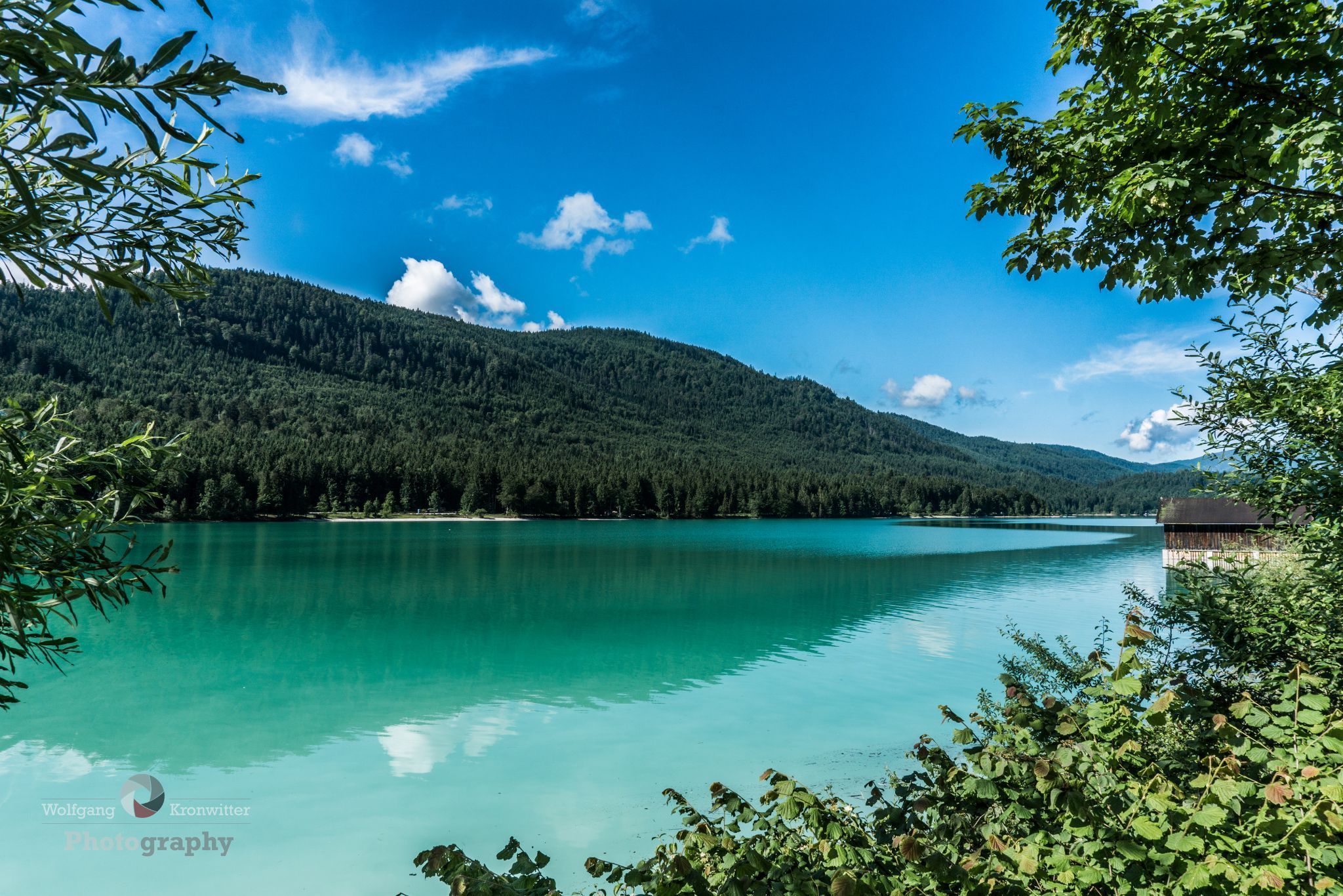 Cristal clear Mountain Lake in Bavaria, Germany
