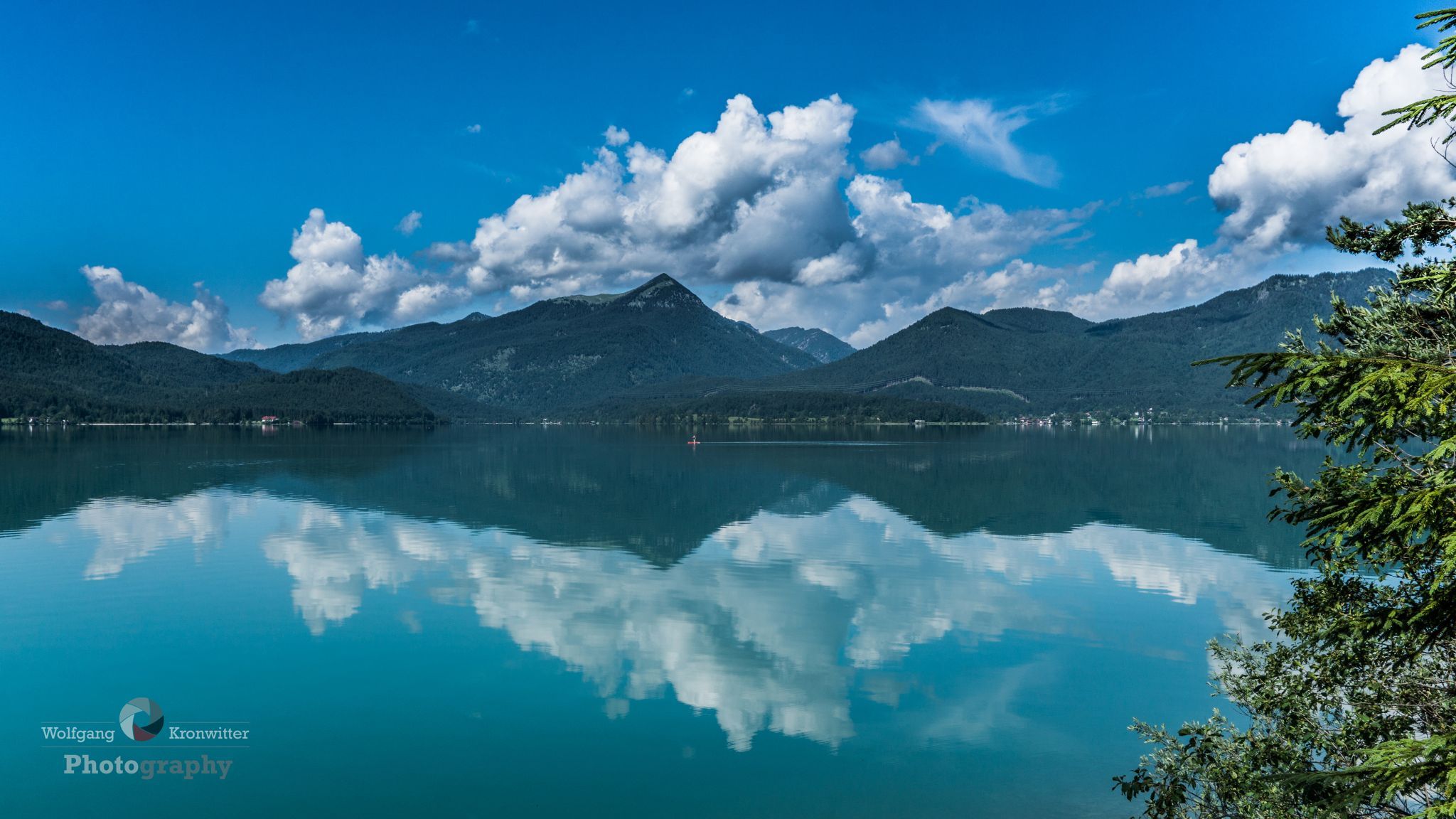 Cristal clear Mountain Lake in Bavaria, Germany