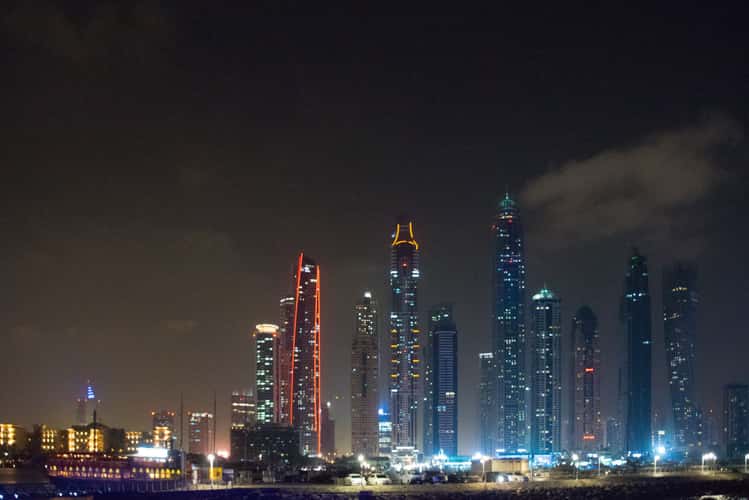 Dubai Marina - Boat-trip at night