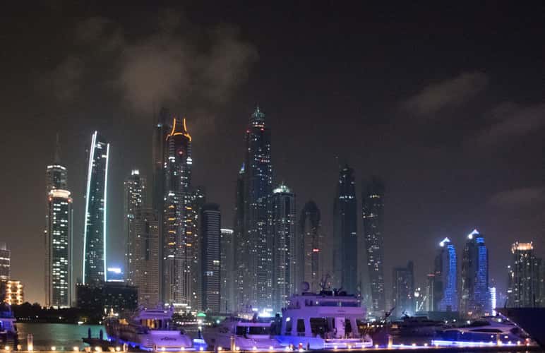 Dubai Marina - Boat-trip at night