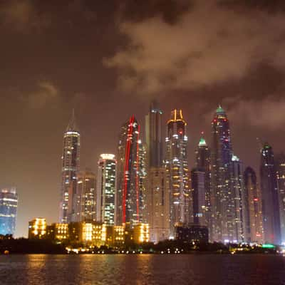 Dubai Marina - Boat-trip at night, United Arab Emirates