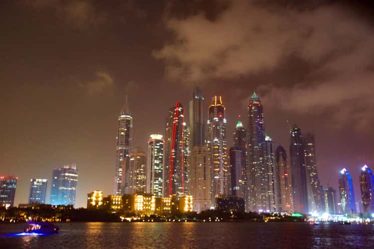 Dubai Marina - Boat-trip at night