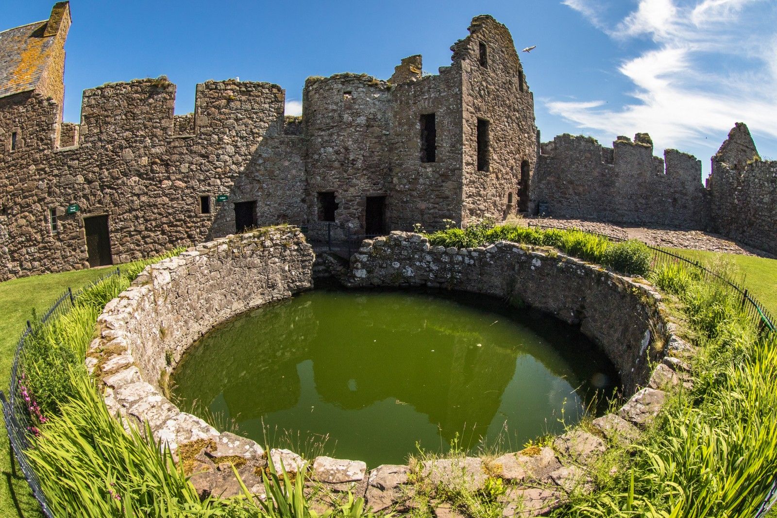 At the Dunnottar Castle, Stonehaven, United Kingdom