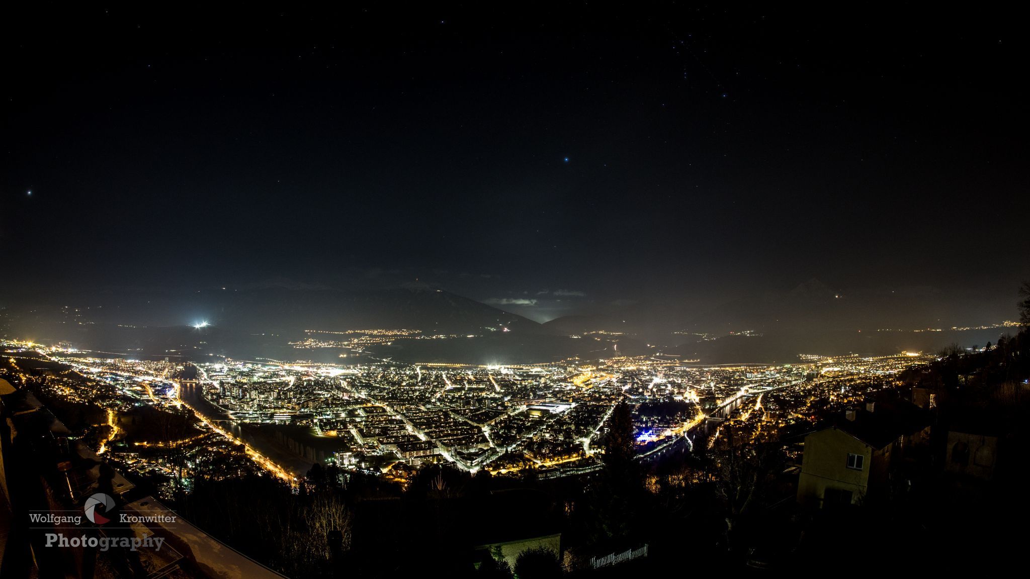 Innsbruck by night, Austria