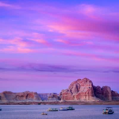 Lake Powell sunset, USA