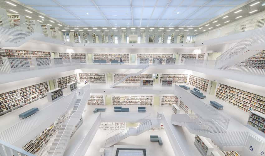 Inside City Library, Stuttgart