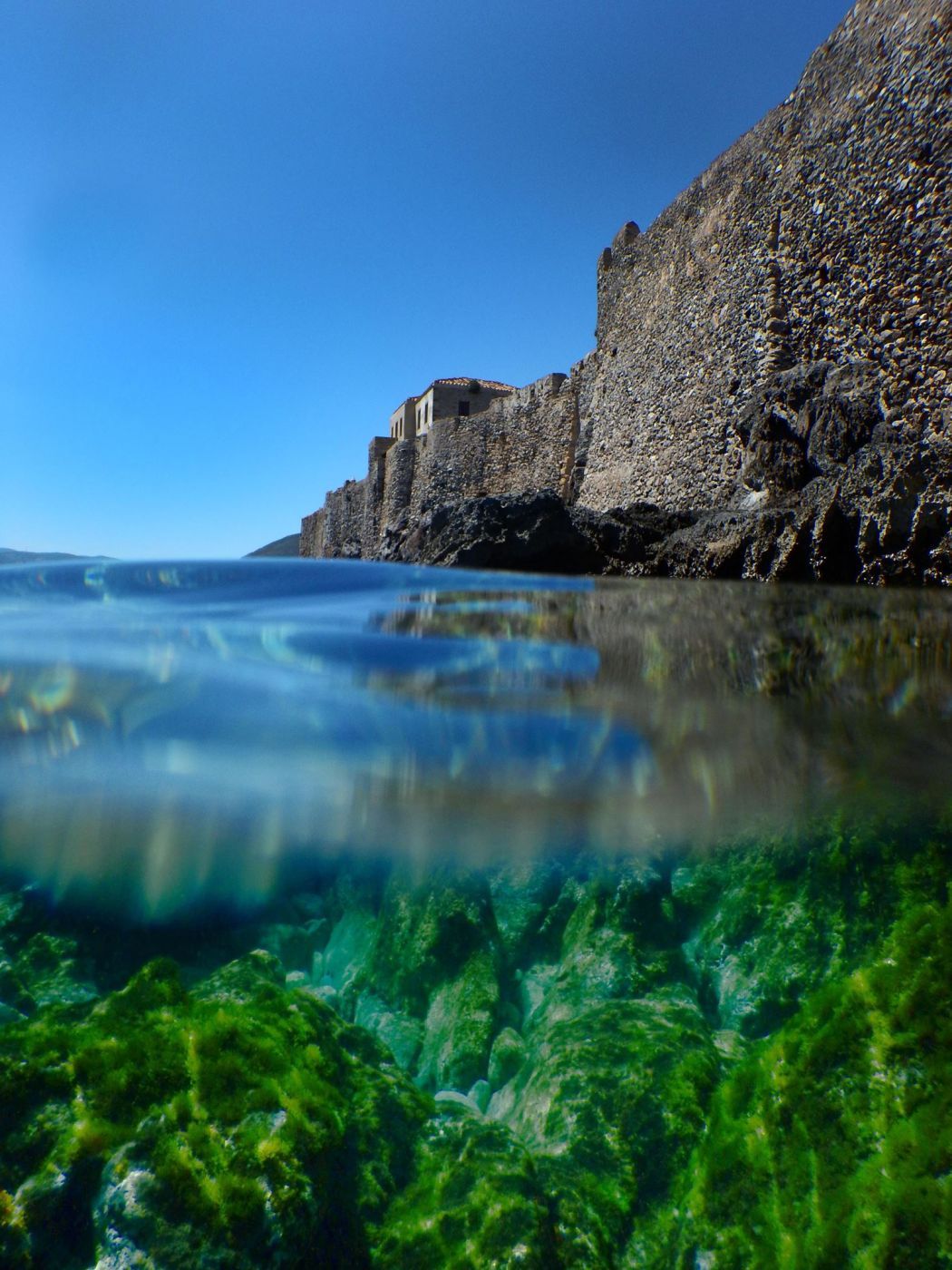 Monemvasia fortress island, Greece
