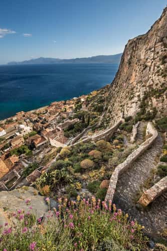 Monemvasia fortress island