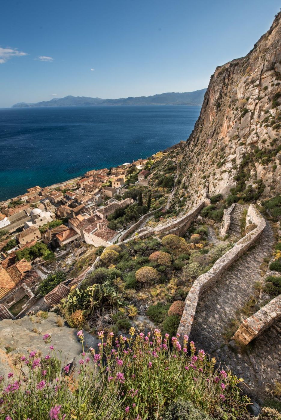 Monemvasia fortress island, Greece
