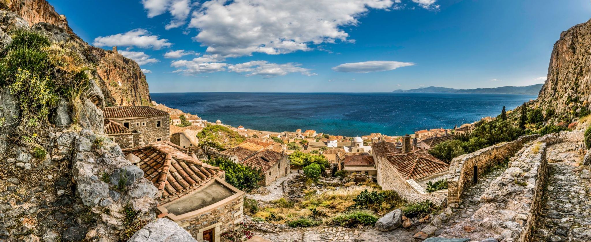 Monemvasia fortress island, Greece