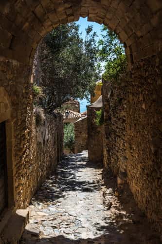 Monemvasia fortress island