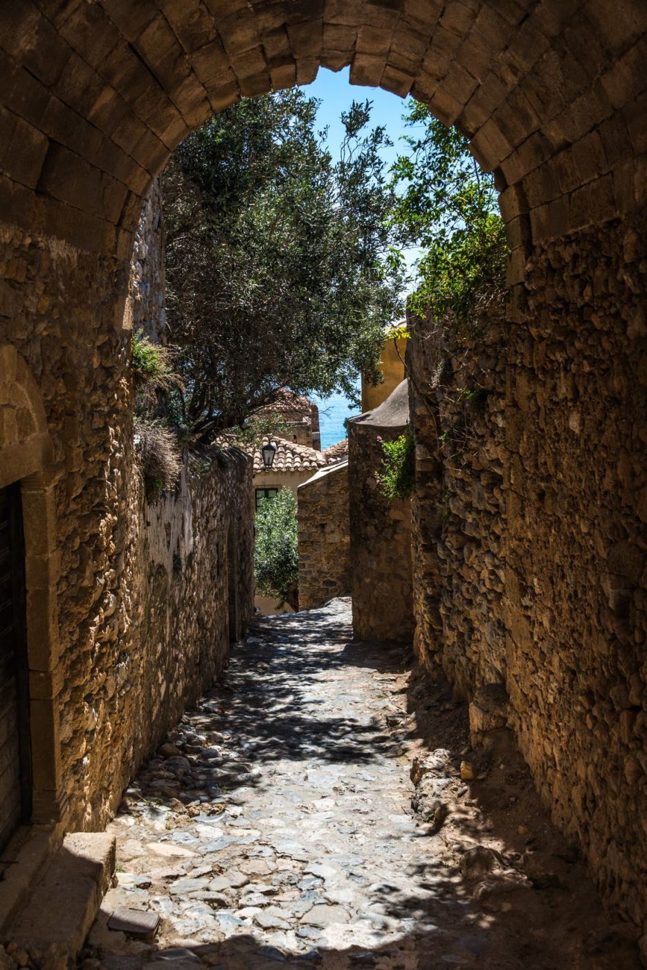 Monemvasia fortress island, Greece