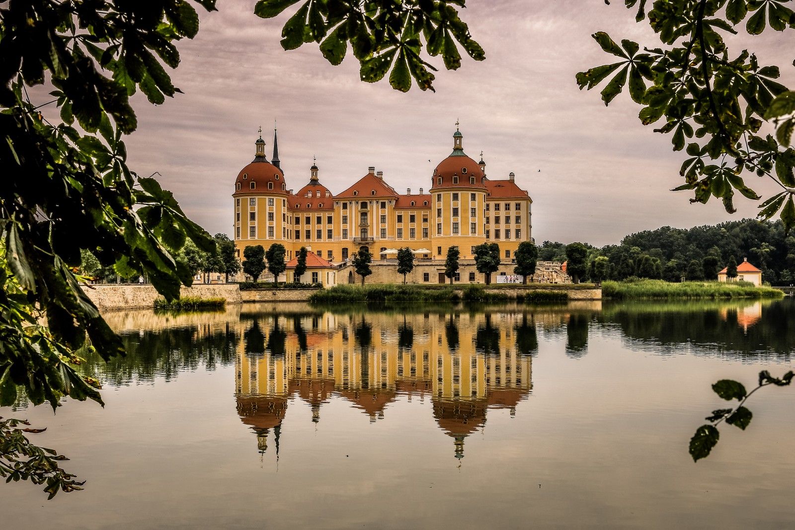 View from the Castle Pond, Moritzburg Castle, Germany