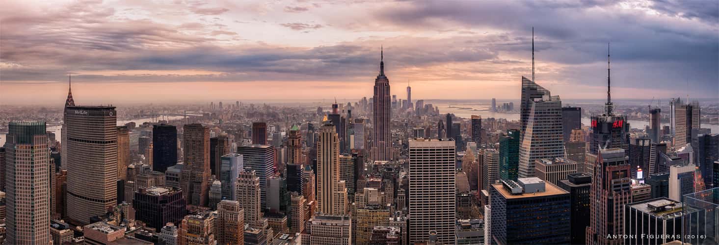 View from “Top of the Rock“, New York City