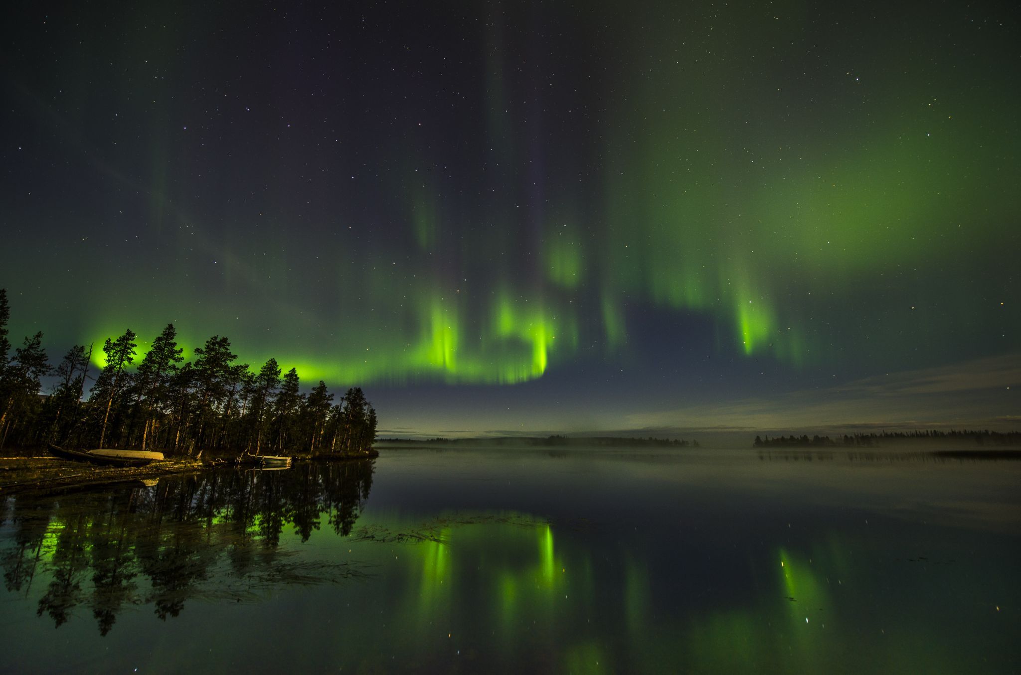 Pallasjärvi fishing boats, Finland