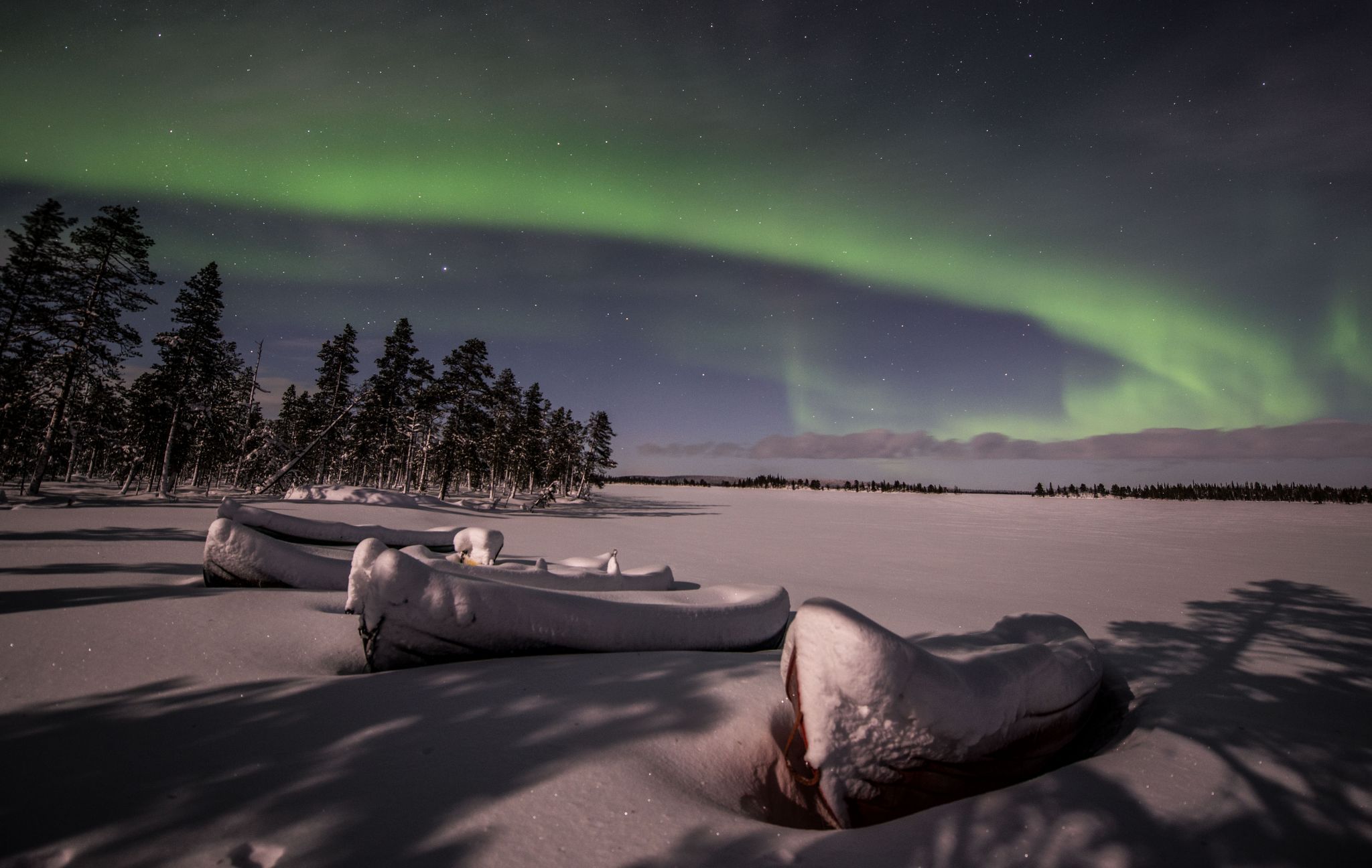Pallasjärvi fishing boats, Finland