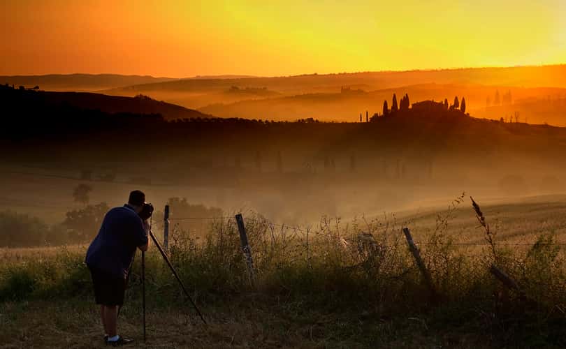 Photographer near Belvedere