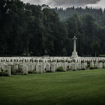 silence at the Durnbach war cemetery, Germany