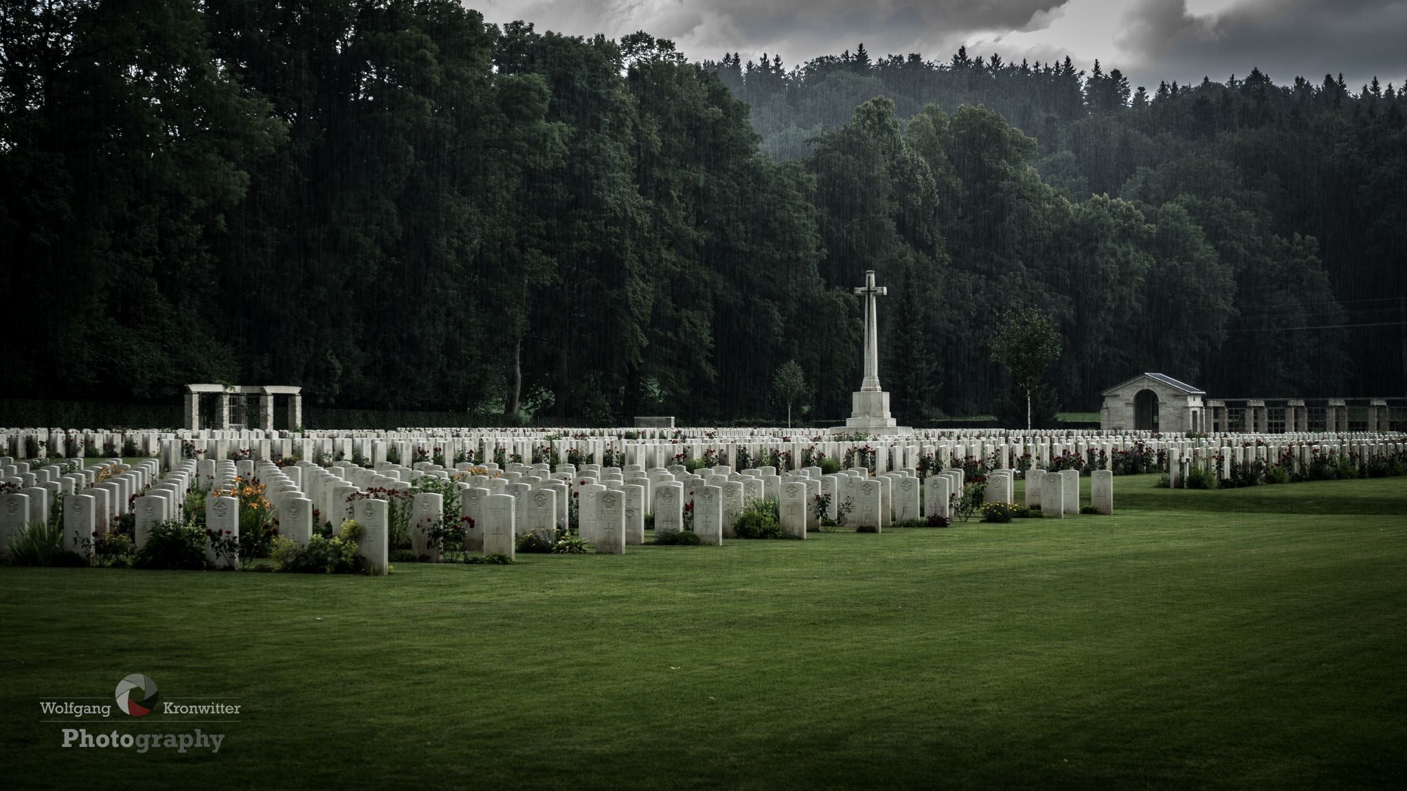silence at the Durnbach war cemetery, Germany
