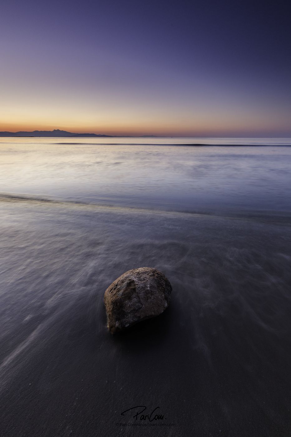 Sunrise Loutsa beach, Greece