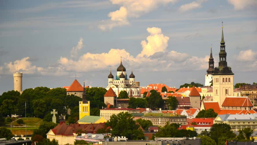 Tallinn Old Town Skyline